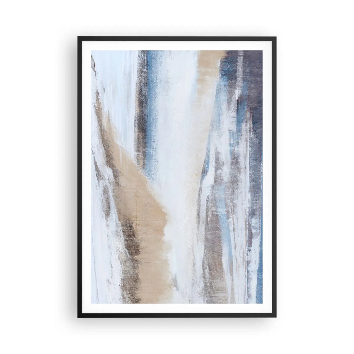 Plakat w czarnej ramie - Zimowa kompozycja - 70x100 cm