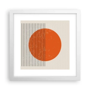 Plakat w białej ramie - Zawsze słońce - 30x30 cm