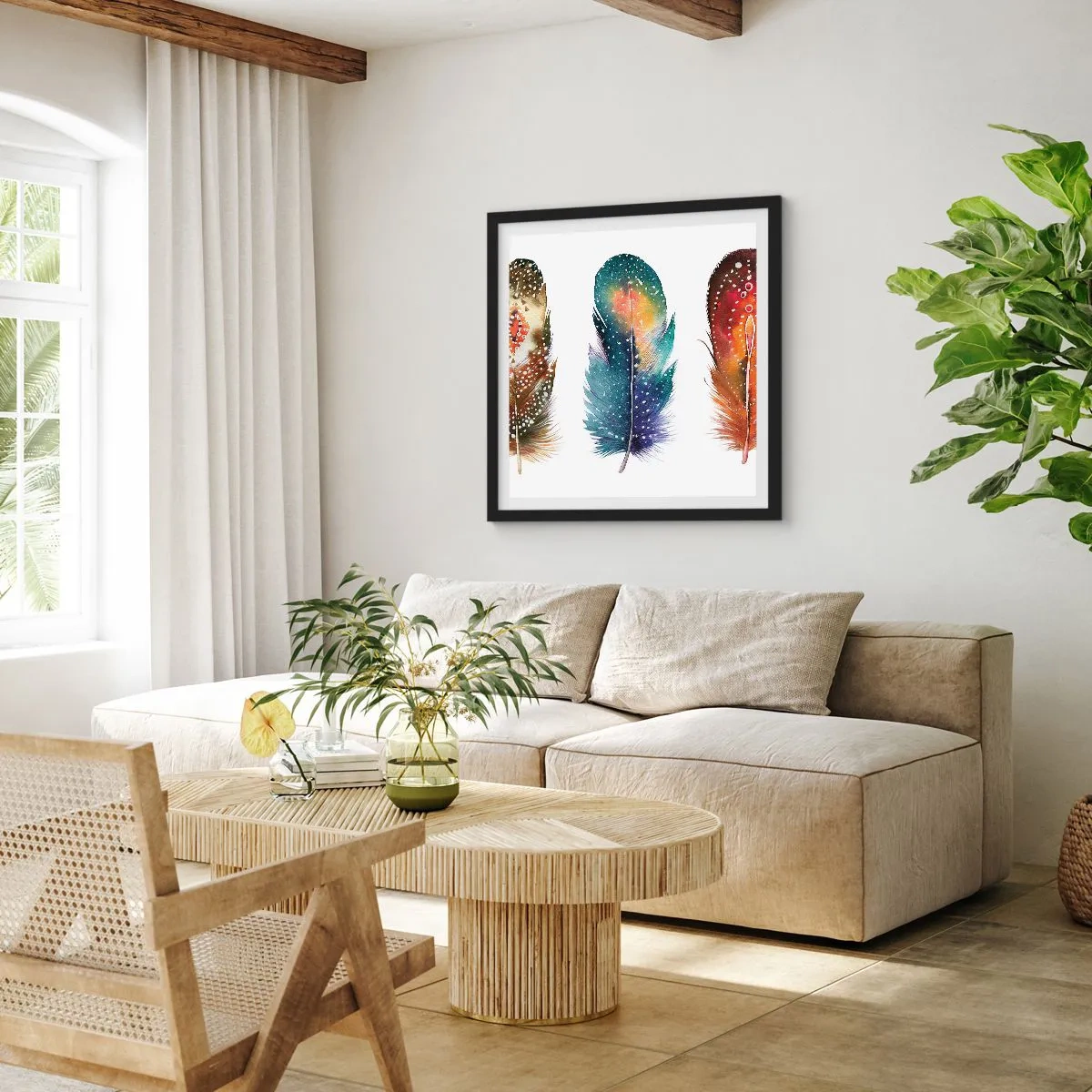 Plakat w czarnej ramie - Rytuały, obrzędy, tajemnice - 40x40 cm