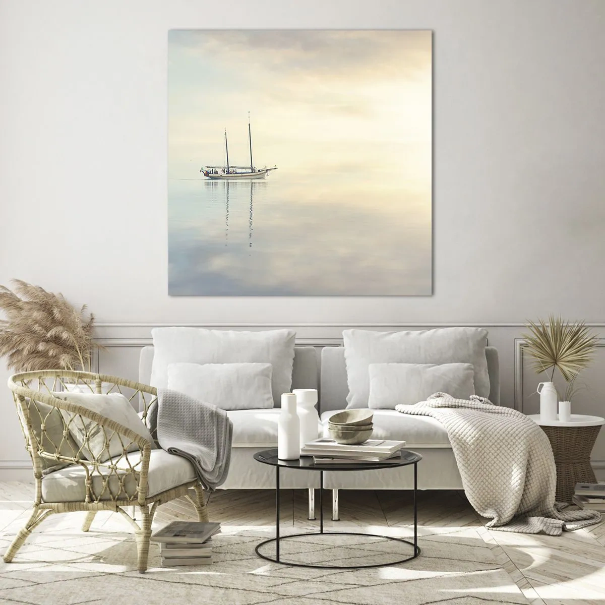 Obraz na szkle - W morzu ciszy - 60x60 cm