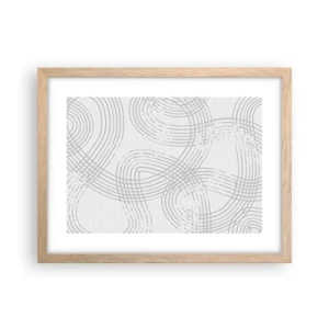 Plakat w ramie jasny dąb - Nie ma prostej drogi - 40x30 cm