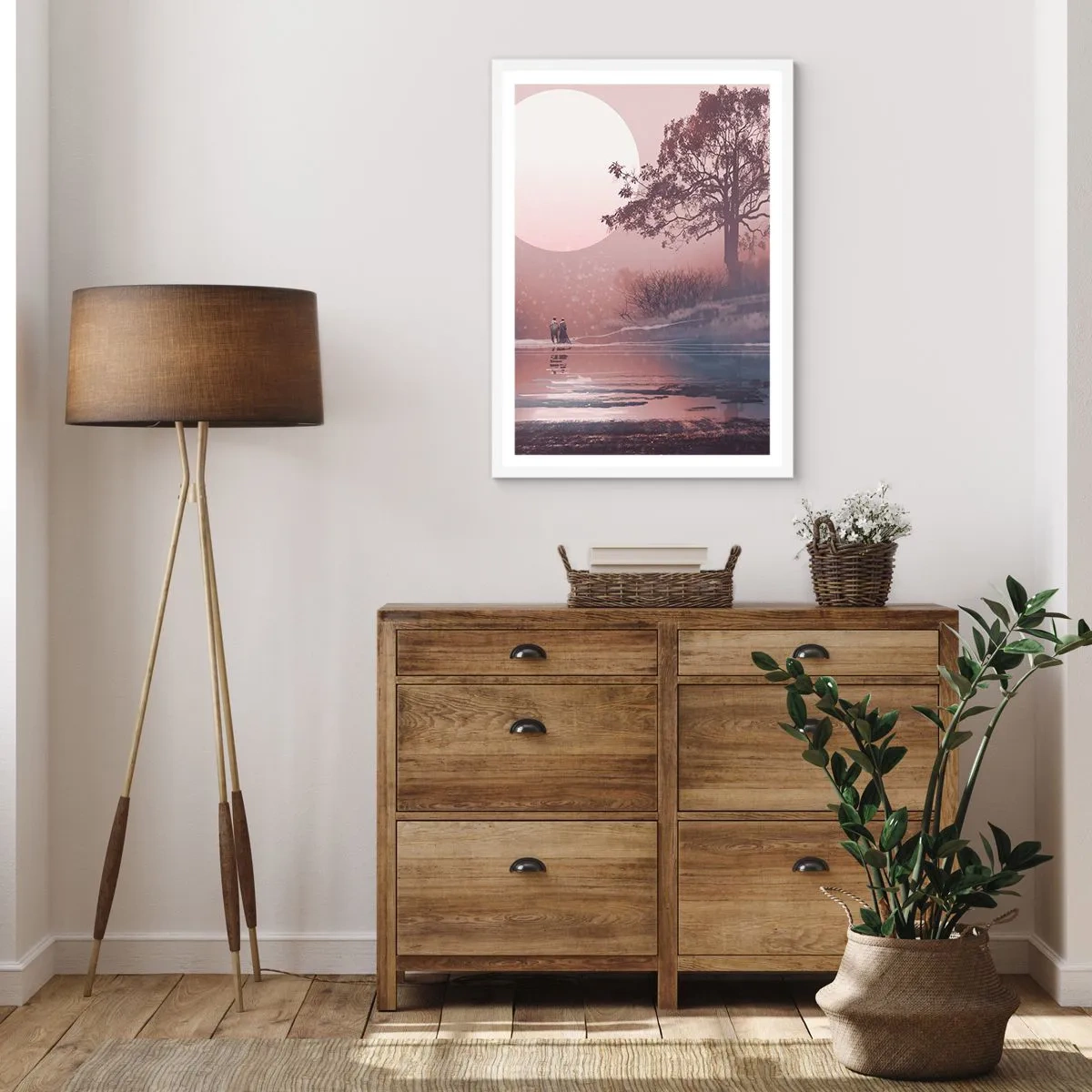 Plakat w białej ramie - Nocne dziwy - 70x100 cm