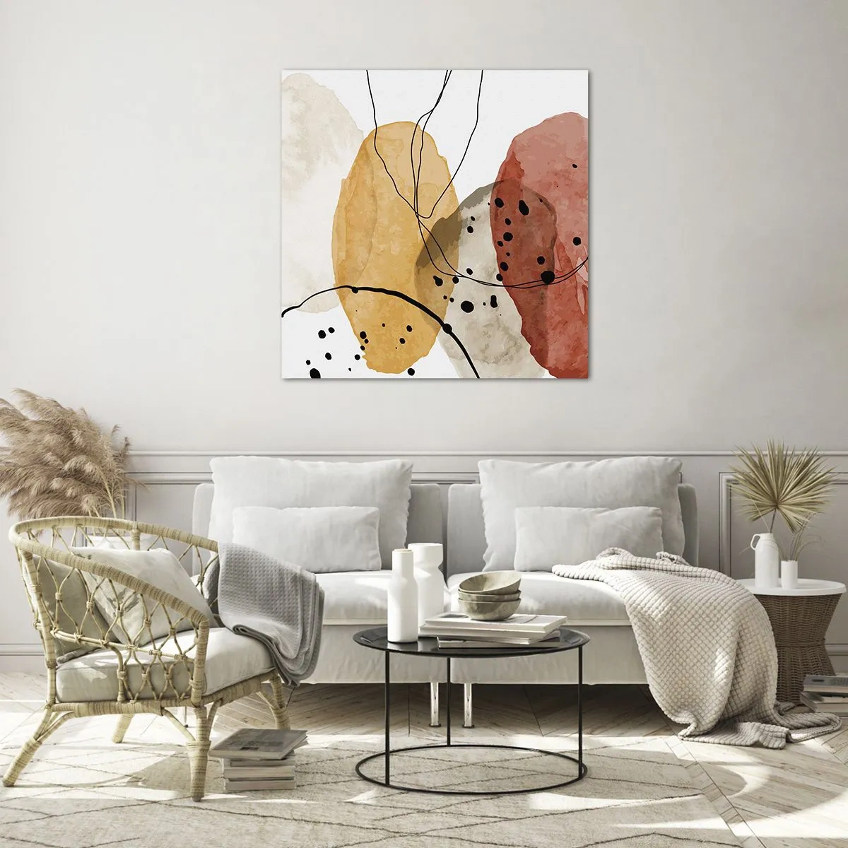 Obraz na szkle - Jak powietrze lekkie, przejrzyste - 50x50 cm