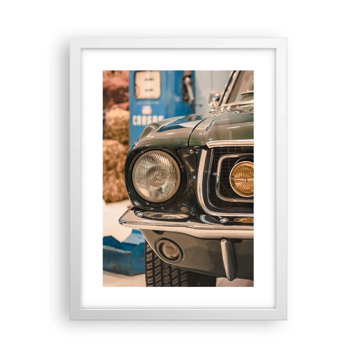 Plakat w białej ramie - Spotkanie z legendą - 30x40 cm