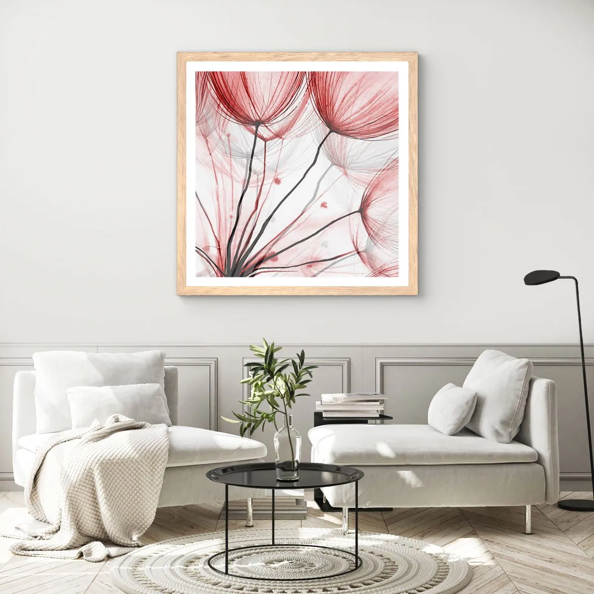 Plakat w ramie jasny dąb - Przed odlotem - 40x40 cm