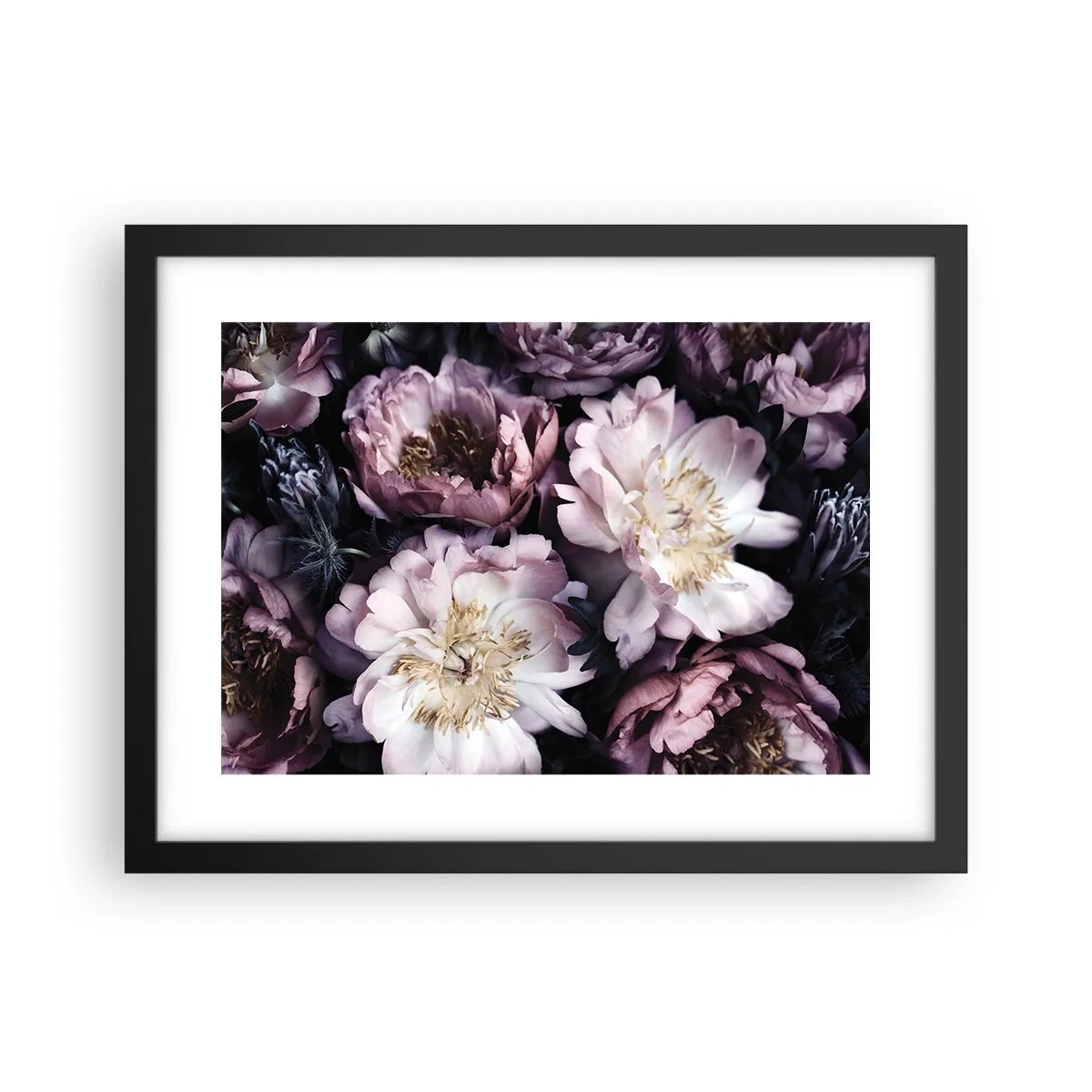 Plakat w czarnej ramie - Bukiet w dawnym stylu - 40x30 cm