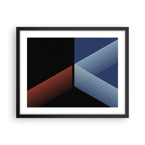 Plakat w czarnej ramie - Prosta historia - 50x40 cm
