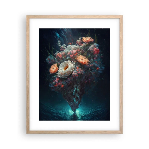 Plakat w ramie jasny dąb - Dziwny ogród - 40x50 cm