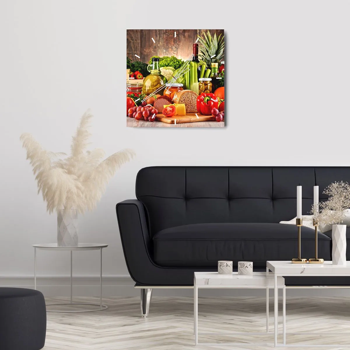 Zegar ścienny - Wędzone, pieczone, marynowane - 40x40 cm