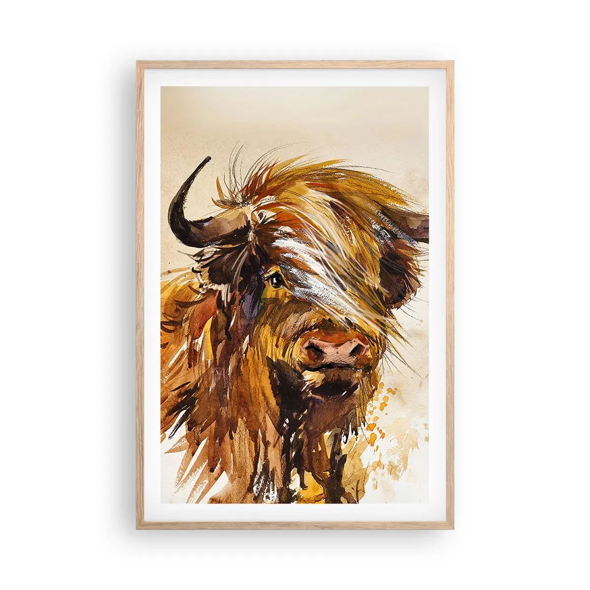 Plakat w ramie jasny dąb - Duma łowcy - 61x91 cm