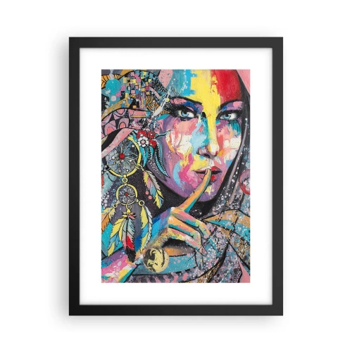 Plakat w czarnej ramie - Milcz, aż zrozumiesz - 30x40 cm