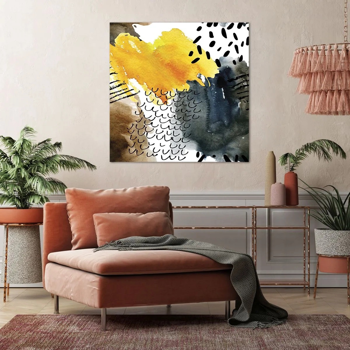 Obraz na płótnie - Spotkanie żywiołów - 60x60 cm