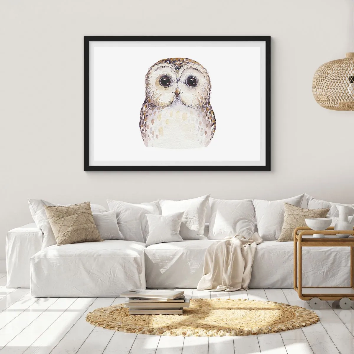 Plakat w czarnej ramie - Spójrz mi w oczy - 40x30 cm