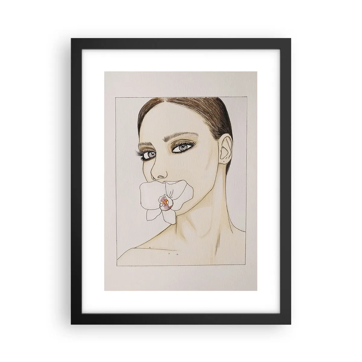 Plakat w czarnej ramie - Symbol elegancji i piękna - 30x40 cm