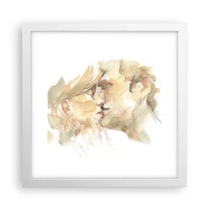 Plakat w białej ramie - Odnaleziona połowa? - 30x30 cm