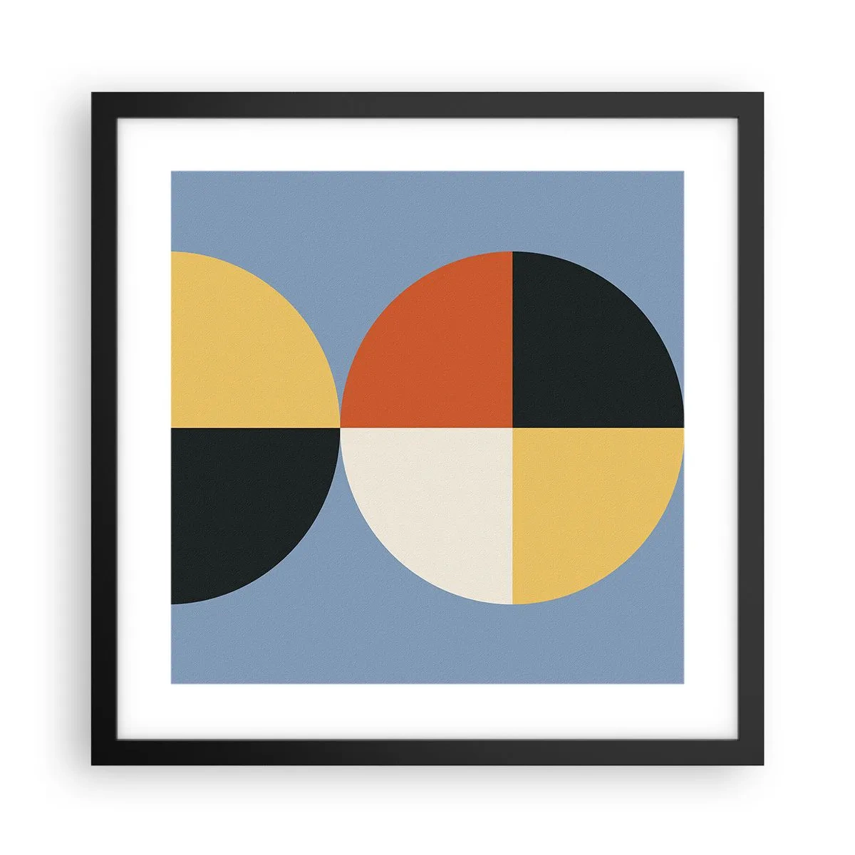 Plakat w czarnej ramie - Patrz i licz - 40x40 cm