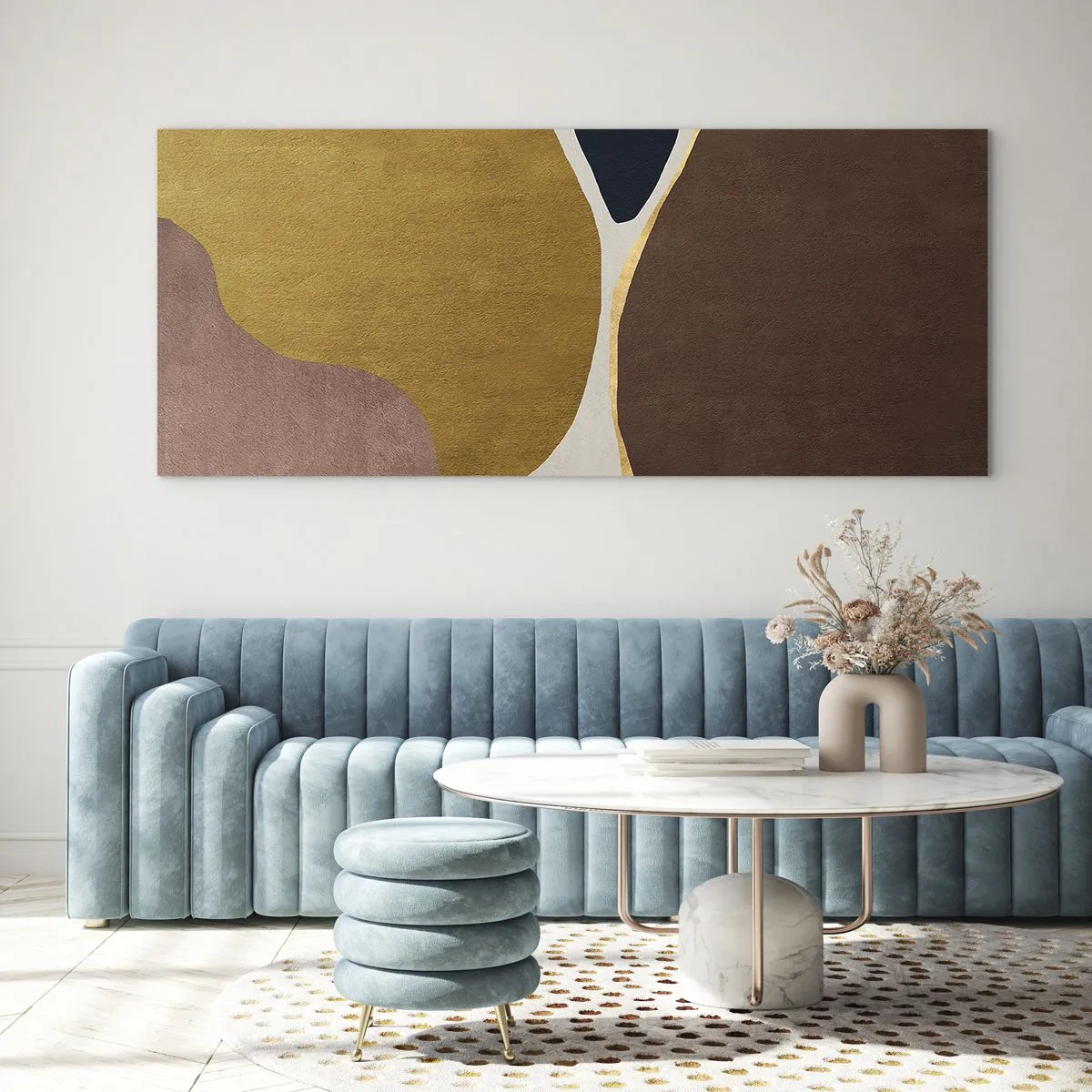 Obraz na szkle - Abstrakcja – miejsce w przestrzeni - 100x40 cm