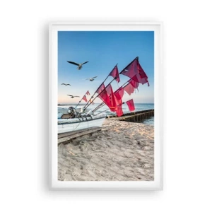 Plakat w białej ramie - Zasłużony odpoczynek - 61x91 cm