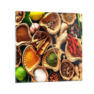 Obraz na szkle - Bierz, co chcesz - 50x50 cm