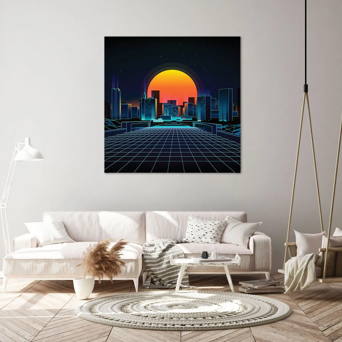 Obraz na płótnie - Wciąż chcesz do realu? - 40x40 cm