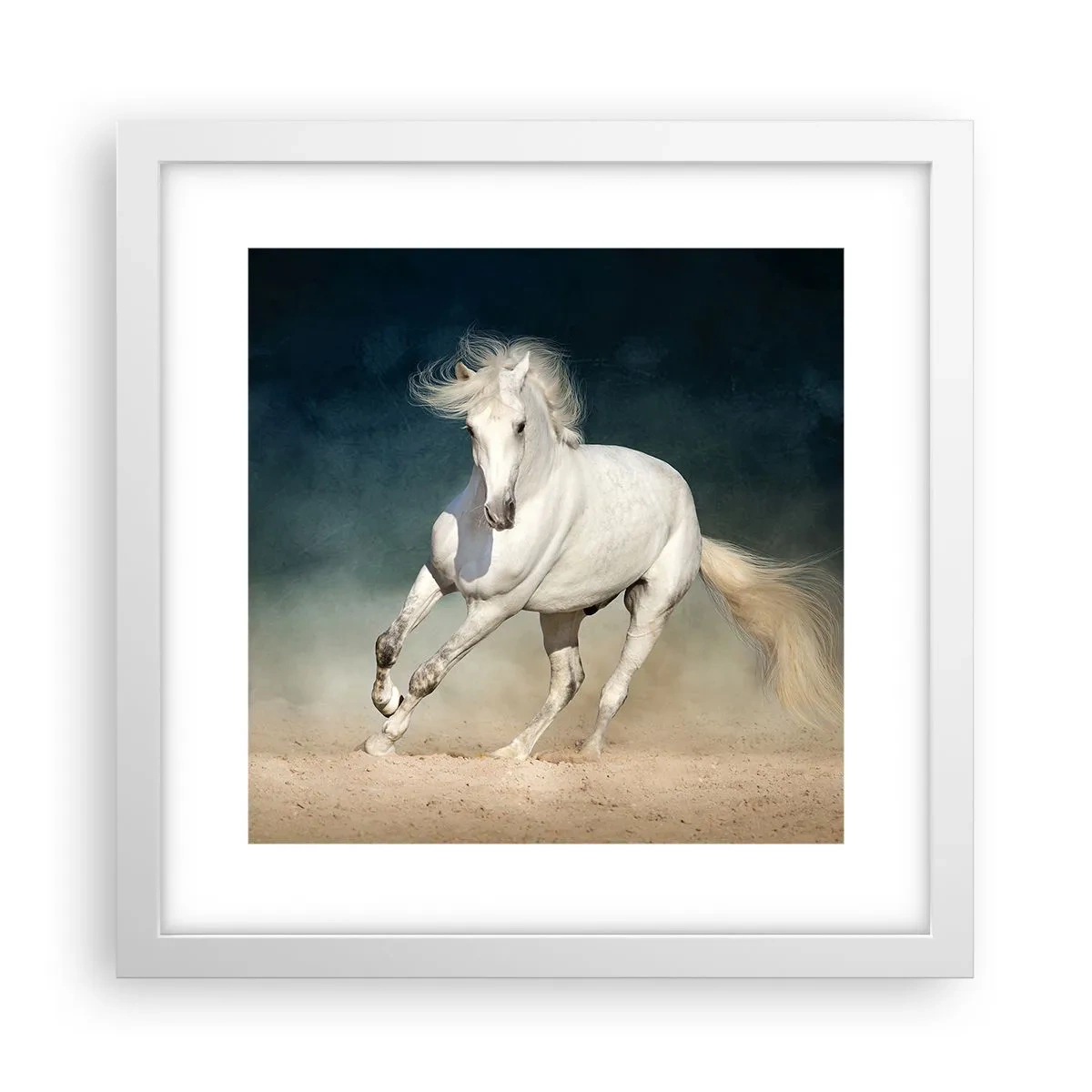 Plakat w białej ramie - Wolność w stanie czystym - 30x30 cm