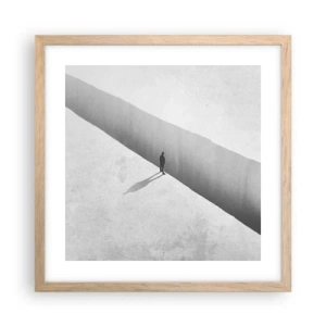 Plakat w ramie jasny dąb - Jasny cel - 40x40 cm