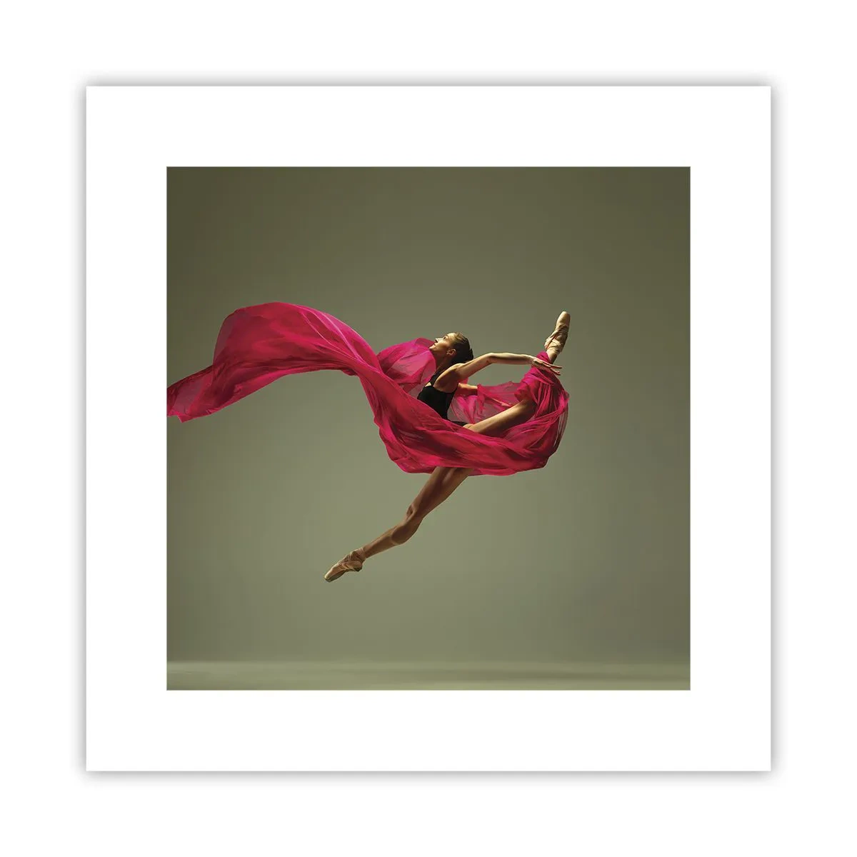 Plakat - Tańczący płomień - 30x30 cm
