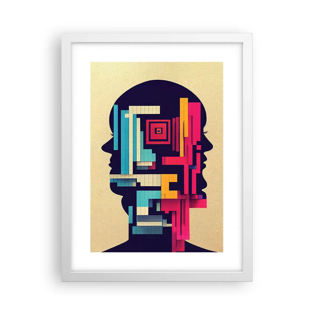 Plakat w białej ramie - Nowe więzi - 30x40 cm