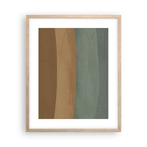 Plakat w ramie jasny dąb - Kompozycja horyzontalna - 40x50 cm