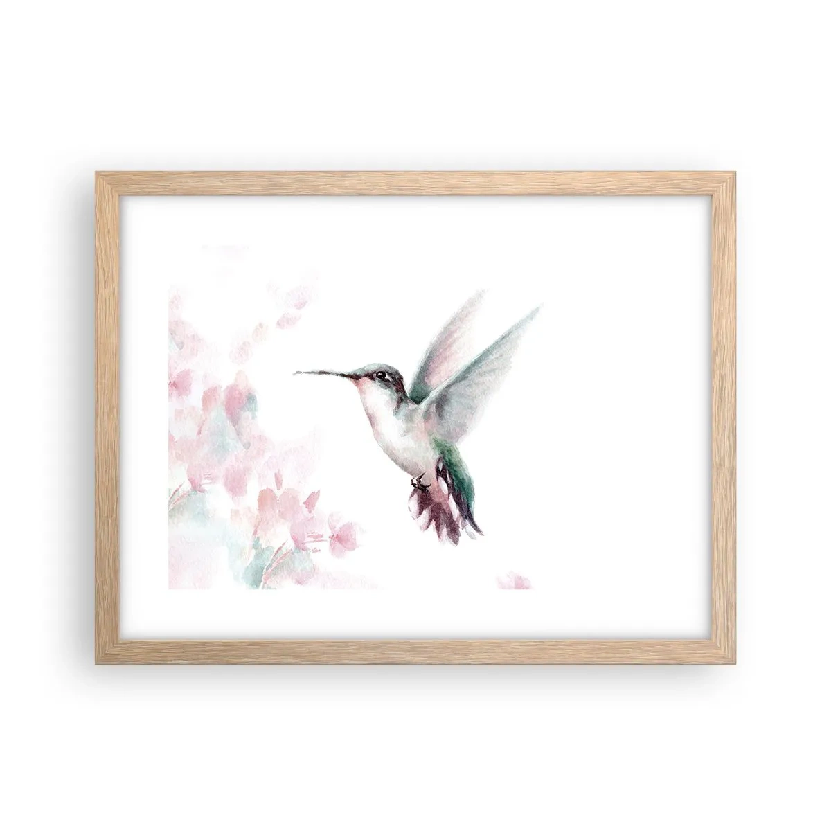 Plakat w ramie jasny dąb - Zatrzymany w trzepocie - 40x30 cm