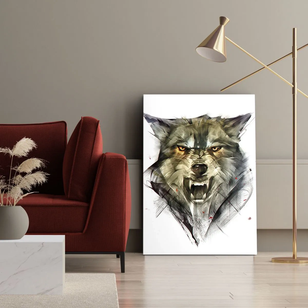Obraz na płótnie - Ani kroku! - 45x80 cm
