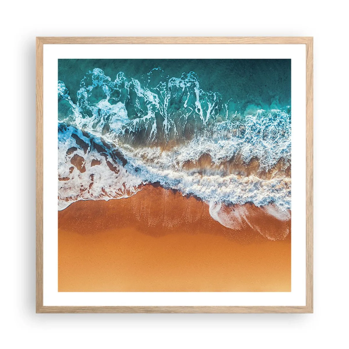 Plakat w ramie jasny dąb - Zawsze w parze - 60x60 cm