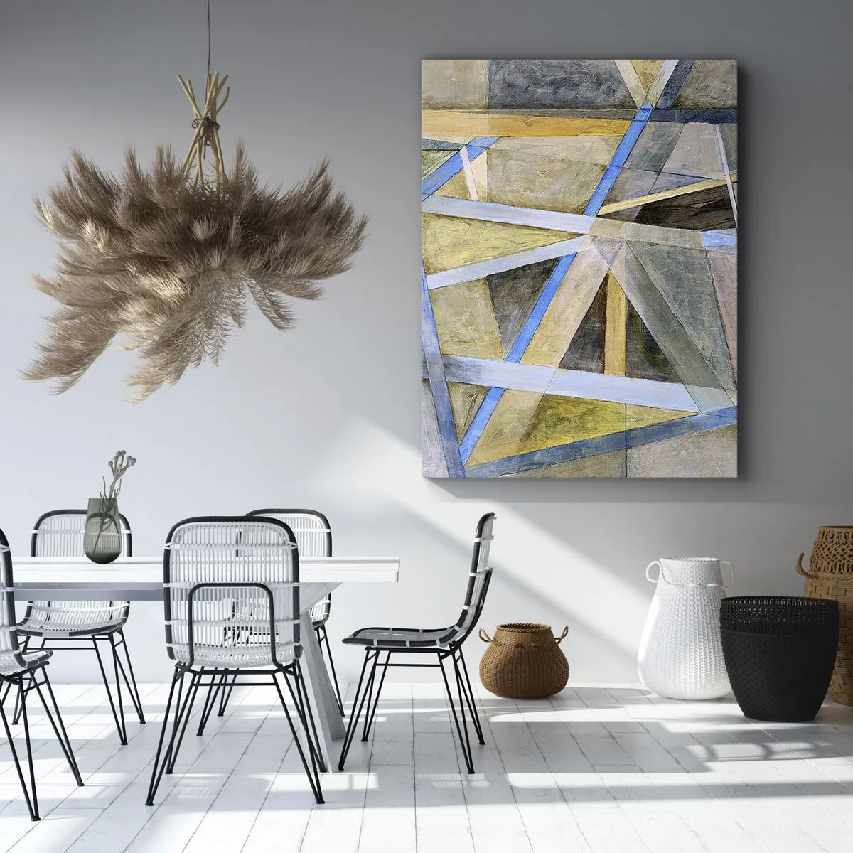 Obraz na płótnie - Na wprost czy na skos? - 55x100 cm