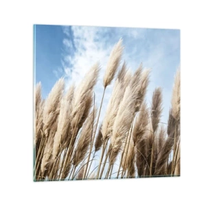 Obraz na szkle - Słoneczna i wietrzna pieszczota - 40x40 cm