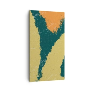 Obraz na płótnie - Abstrakcja – powolnym ruchem - 55x100 cm