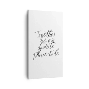 Obraz na płótnie - Też to czujesz? - 45x80 cm