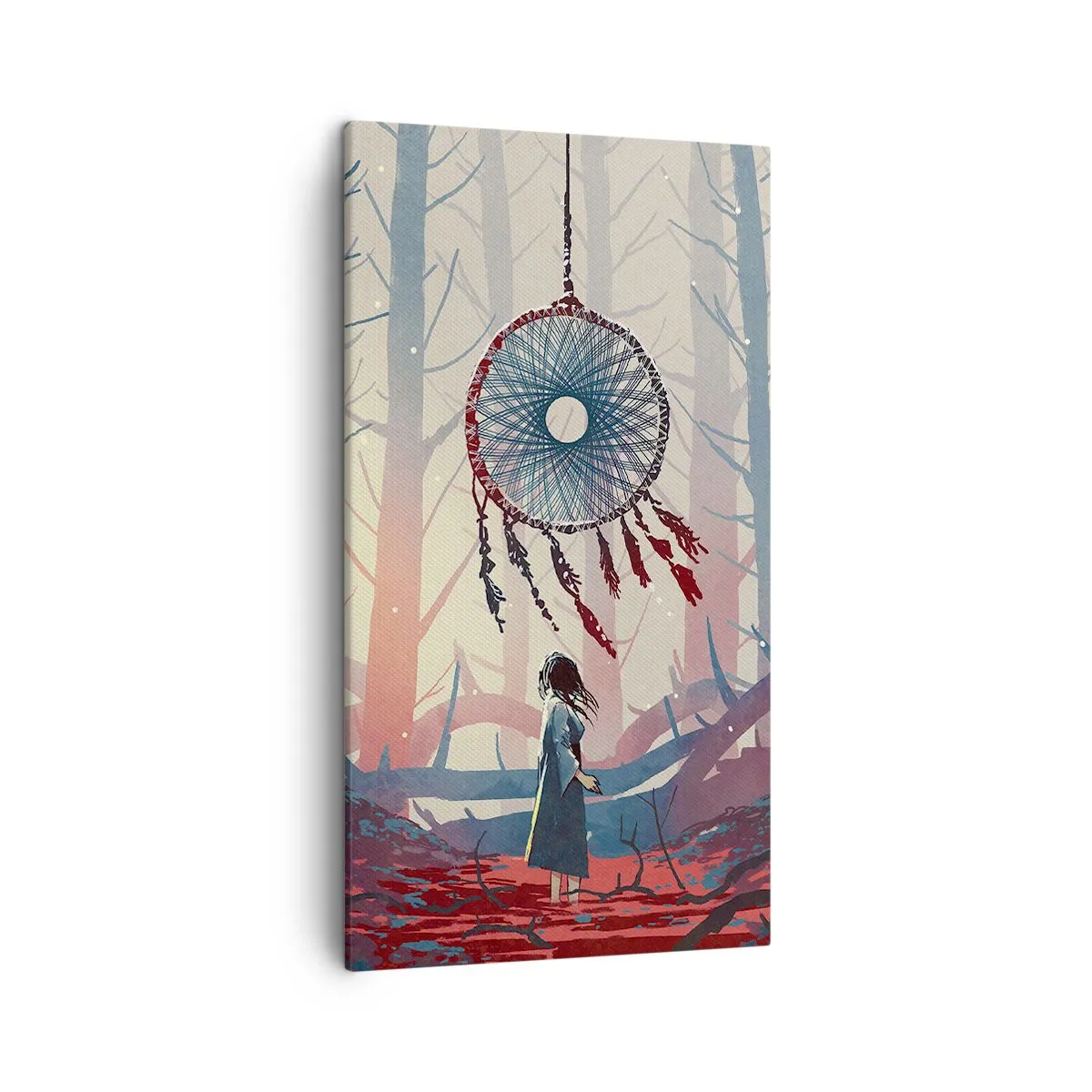 Obraz na płótnie - Tajemny rytuał szczęścia - 45x80 cm