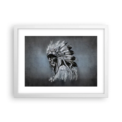 Plakat w białej ramie - Powrót do korzeni - 40x30 cm