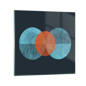 Obraz na szkle - Kompozycja symetryczna - 50x50 cm