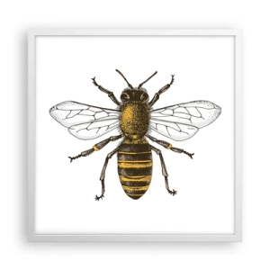 Plakat w białej ramie - Piękna i dobra - 50x50 cm