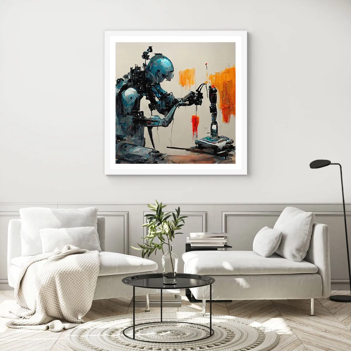 Plakat w białej ramie - Już jutro… - 50x50 cm