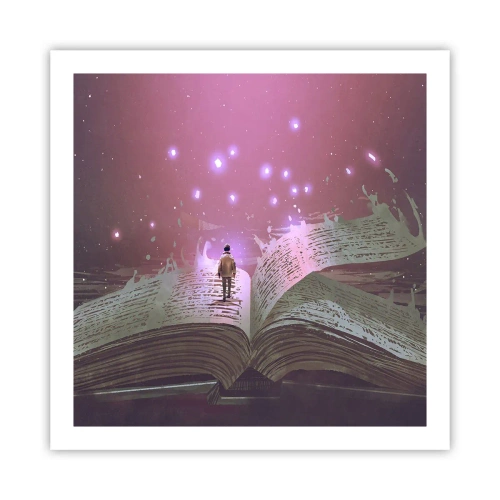 Plakat - Zaproszenie do innego świata - przeczytaj! - 60x60 cm
