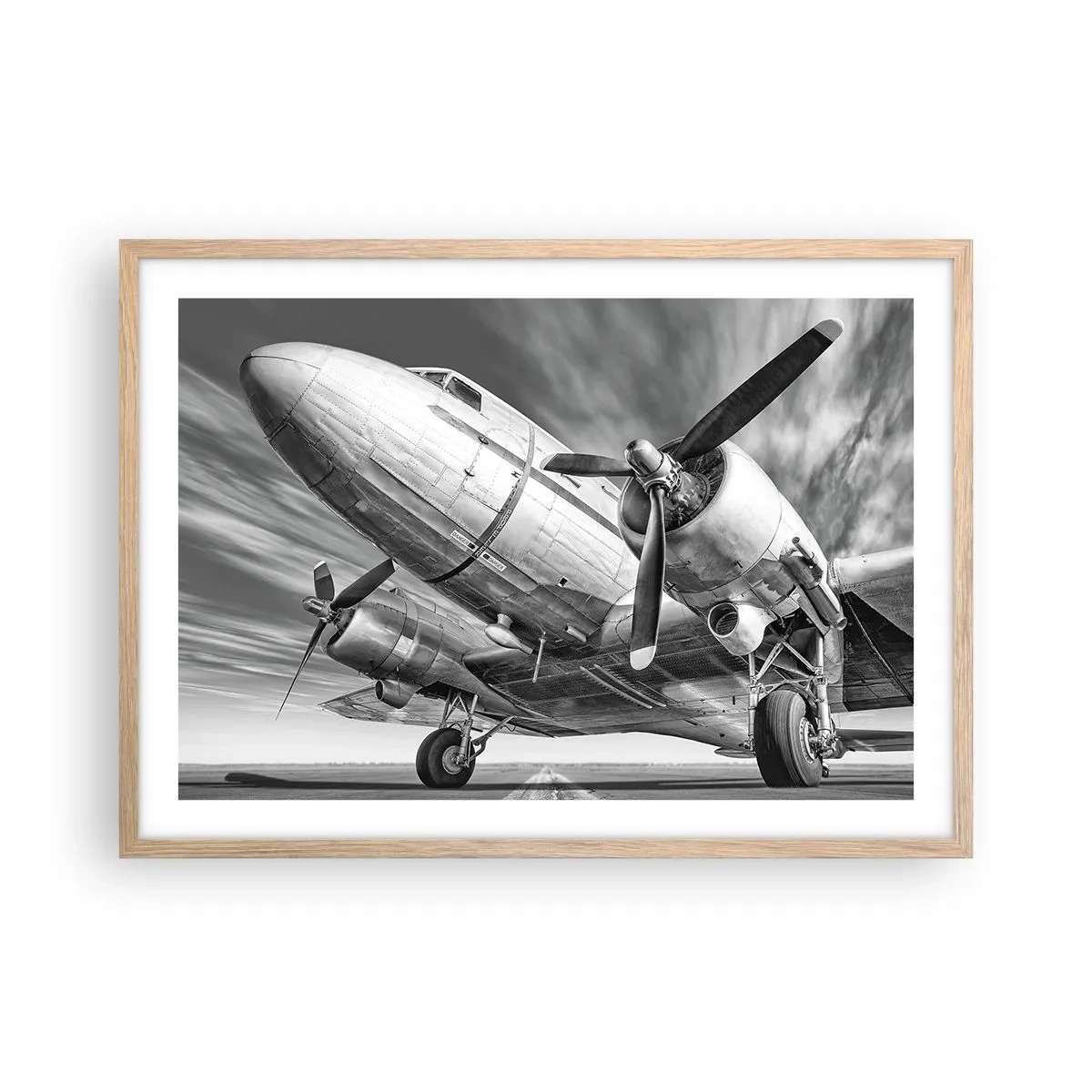 Plakat w ramie jasny dąb - Zawsze gotowy do lotu - 70x50 cm