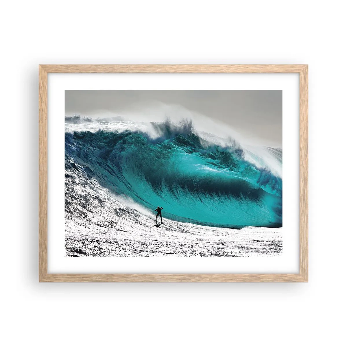 Plakat w ramie jasny dąb - Wyzwanie przyjęte - 50x40 cm