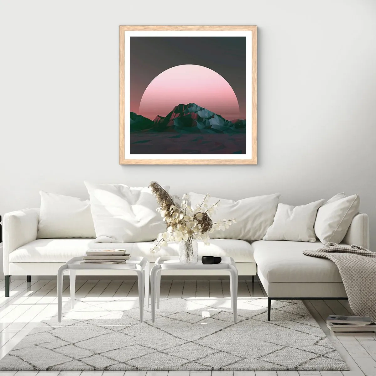 Plakat w ramie jasny dąb - W sąsiedniej galaktyce - 50x50 cm