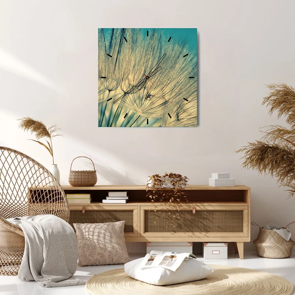 Zegar ścienny - W oczekiwaniu na wiatr - 40x40 cm