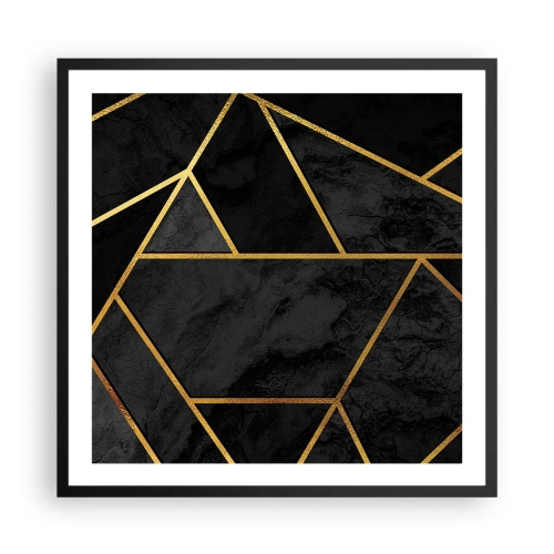 Plakat w czarnej ramie - Mrok i blask - 60x60 cm