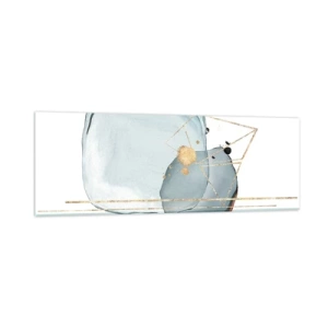 Obraz na szkle - Studium kropli - 90x30 cm