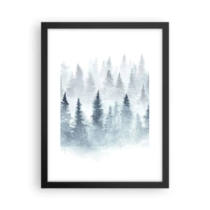 Plakat w czarnej ramie - Otulone mgłą - 30x40 cm