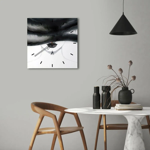 Zegar ścienny - Zmysłowa tajemnica - 40x40 cm